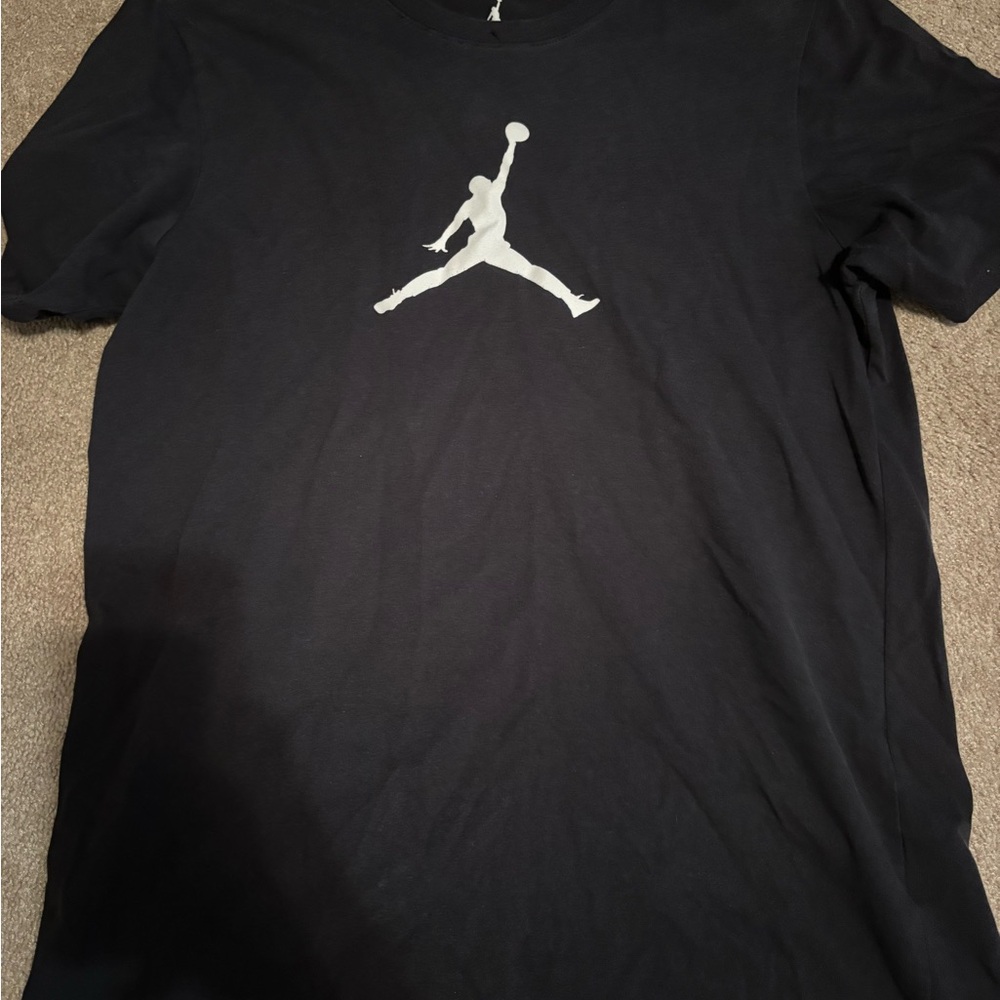 Nike Black T-Shirt with Iconic Jordan Logo